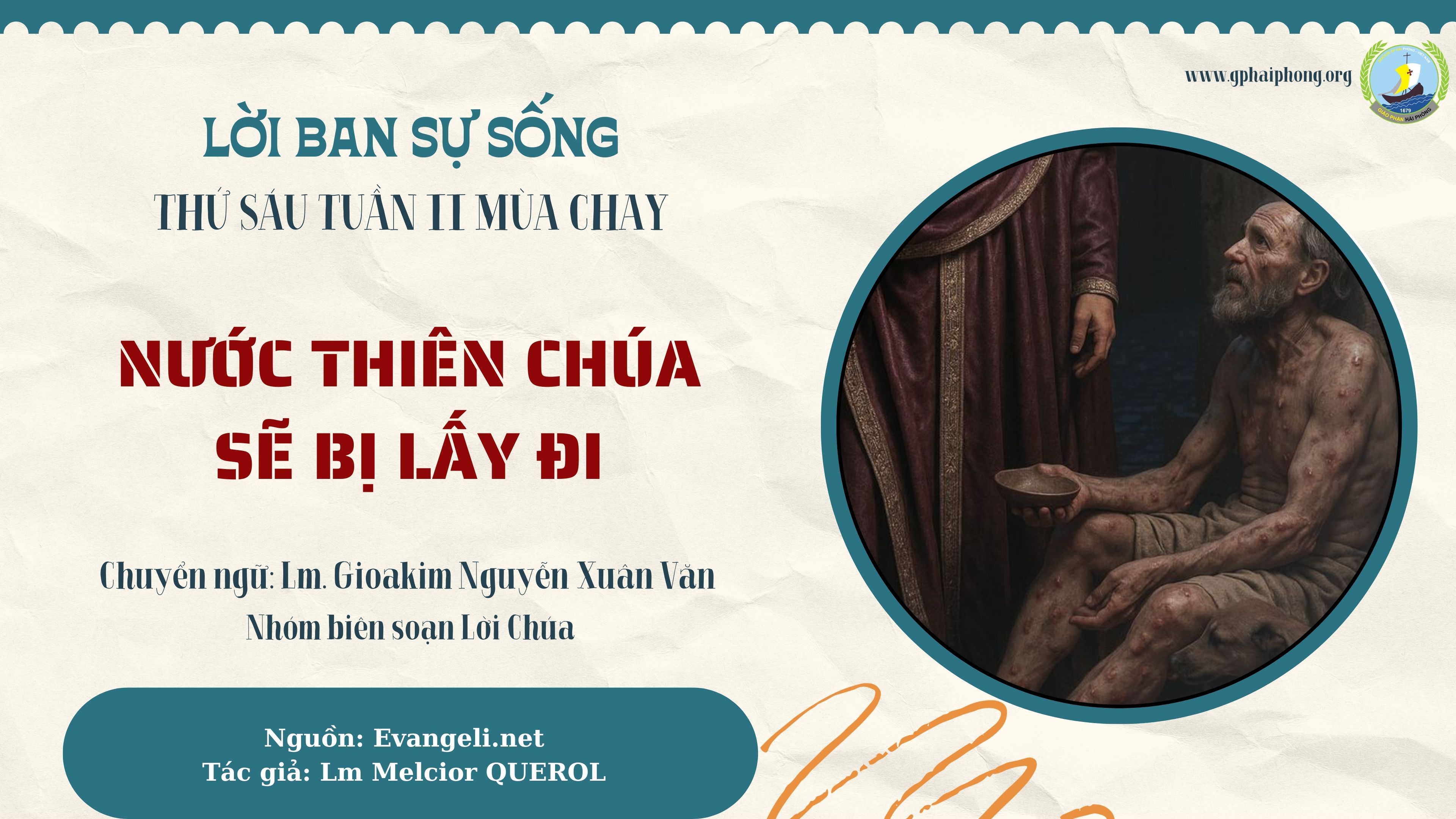 Lời ban Sự sống: Nước Thiên Chúa sẽ bị lấy đi_Thứ Sáu Tuần II Mùa Chay